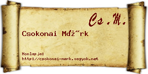 Csokonai Márk névjegykártya
